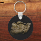 Baby Angel Wings slaapt in de hand Sleutelhanger (Voorkant)