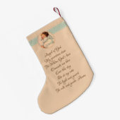  Baby Angel Wings slaapt in de wolk Kleine Kerstsok (Achterkant (Hangend))