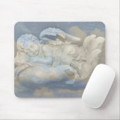 Baby Angel Wings slaapt in Gods hand Muismat (Met muis)