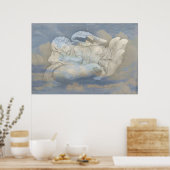Baby Angel Wings slaapt in Gods hand Poster (Keuken)