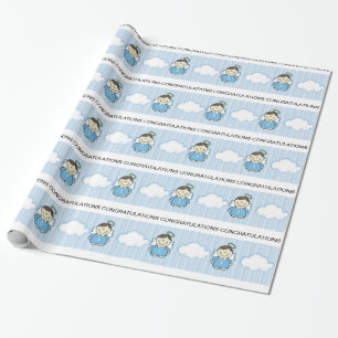 Baby Angel Wrapping Paper Cadeaupapier