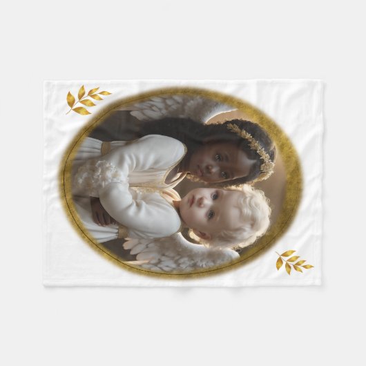 Baby Angels Fleece Deken (Voorkant (Horizontaal))