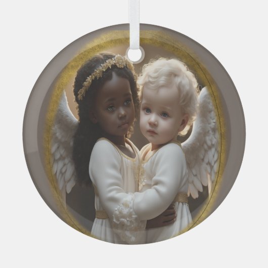 Baby Angels Glas Ornament (Voorkant)