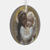 Baby Angels Glas Ornament (Voorkant Rechts)
