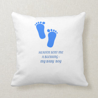 Baby Angels Heaven Sent Boy Pillow Kussen