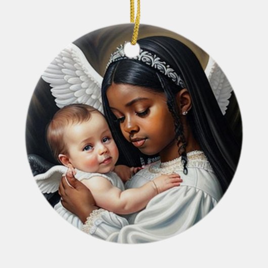 baby Angels Keramisch Ornament (Voorkant)