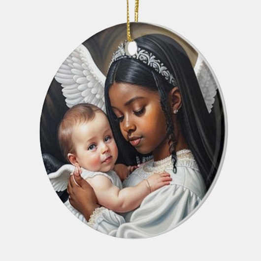 baby Angels Keramisch Ornament (Links)