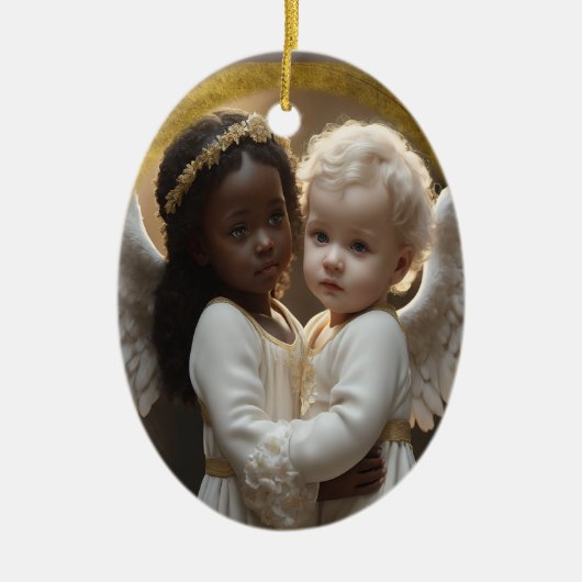 Baby Angels Keramisch Ornament (Voorkant)