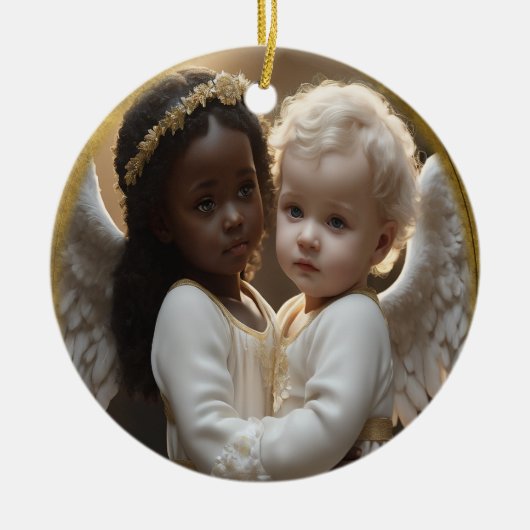 Baby Angels Keramisch Ornament (Voorkant)
