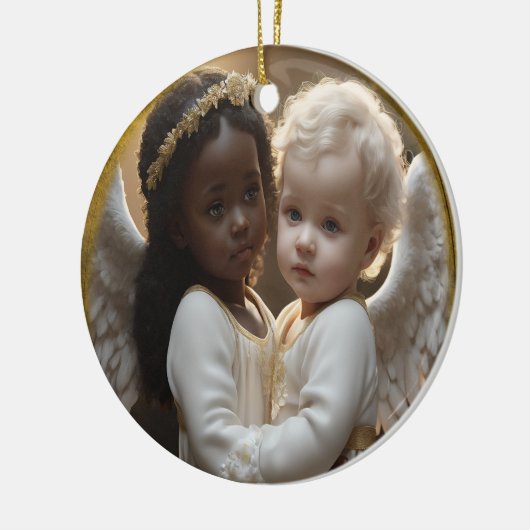Baby Angels Keramisch Ornament (Links)