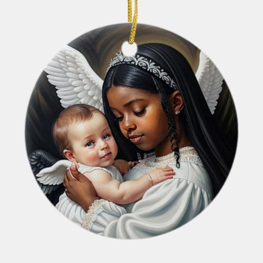 baby Angels Keramisch Ornament (Voorkant)