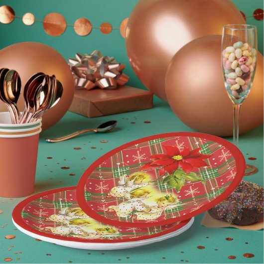 Baby Angels kerstBorden dansen Papieren Bordje (Multi)