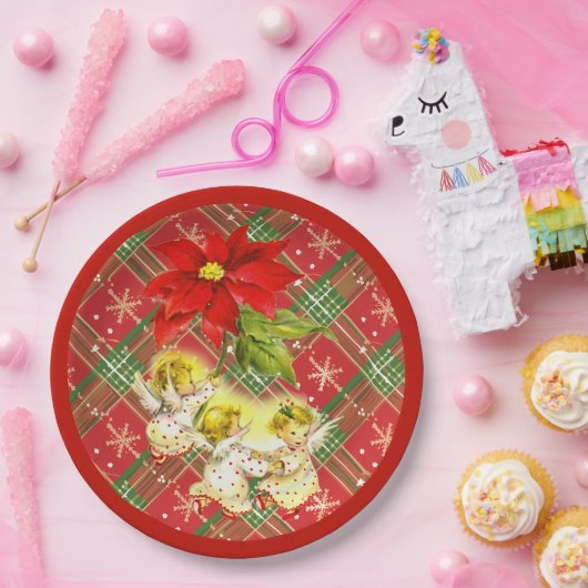 Baby Angels kerstBorden dansen Papieren Bordje (Feest)