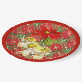 Baby Angels kerstBorden dansen Papieren Bordje (Gekanteld)