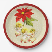 Baby Angels kerstBorden dansen Papieren Bordje (Voorkant)