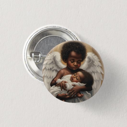 Baby Angels Ronde Button 3,2 Cm (Voorkant /achterkant)