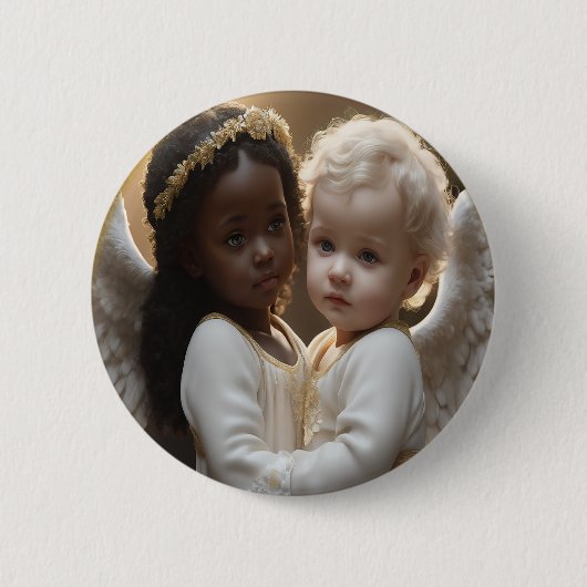 Baby Angels Ronde Button 5,7 Cm (Voorkant)
