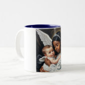 baby Angels Tweekleurige Koffiemok (Voorkant links)