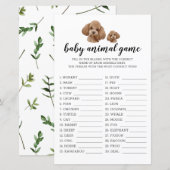 Baby Animal Game Brown Speelgoed Podle Waterverf (Voorkant / Achterkant)