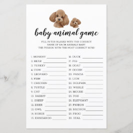 Baby Animal Game Brown Speelgoed Podle Waterverf