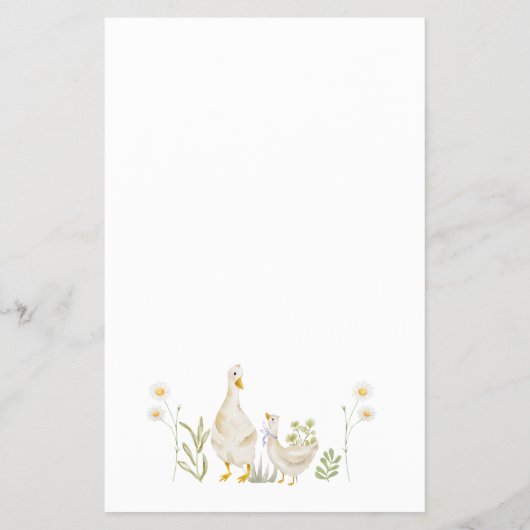 Baby Animal Game Gekke Goose Baby shower Flyer (Achterkant)