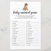 Baby Animal Game Pit Bull Waterverf Thema (Voorkant)