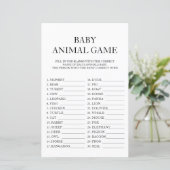 Baby Animal Game Travel Passport Baby shower (Staand voorkant)