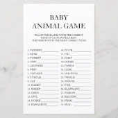 Baby Animal Game Travel Passport Baby shower (Voorkant)