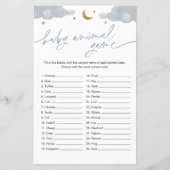 Baby Animal Game Twinkle Little Star-Baby shower (Voorkant)