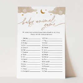 Baby Animal Game Twinkle Little Star-Baby shower