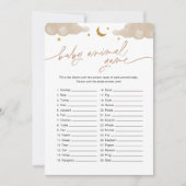 Baby Animal Game Twinkle Little Star-Baby shower Kaart (Voorkant)