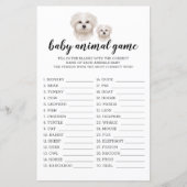 Baby Animal Game White Maltese Dog Waterverf (Voorkant)