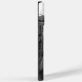 Baby animal highland cow portrait b/w phone case (Achterkant / Rechts)