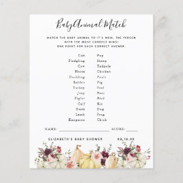 Baby Animal Match | BABY SHOWER