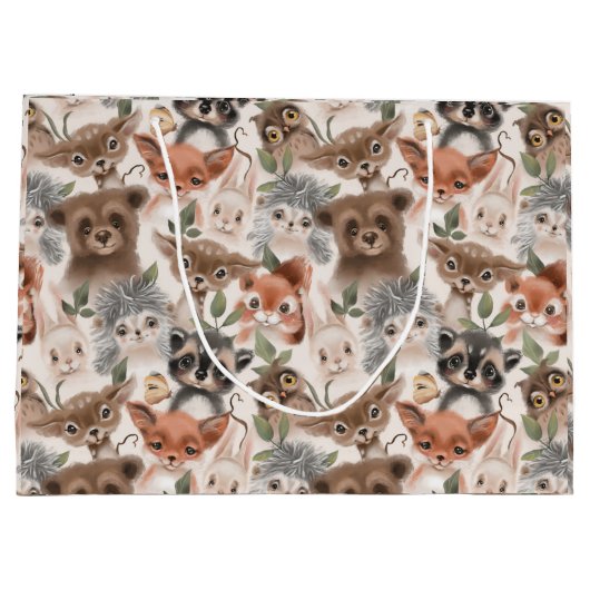 Baby Animal Patroon Groot Cadeauzakje (Achterkant)