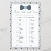 Baby Animal Quiz Baby shower Game Flyer (Voorkant)
