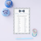 Baby Animal Quiz Baby shower Game Flyer (Enkel)