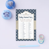 Baby Animal Quiz, Woodland Deer Flyer (Enkel)