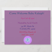 Baby Animal Shower nodigt uit Kaart (Achterkant)