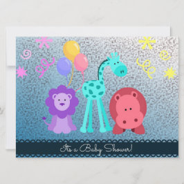 Baby Animal Shower nodigt uit Kaart