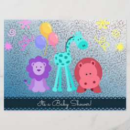 Baby Animal Shower nodigt uit Kaart