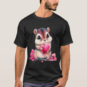 Baby Animal Valentijnsdag Animal Cute Hamster T-shirt
