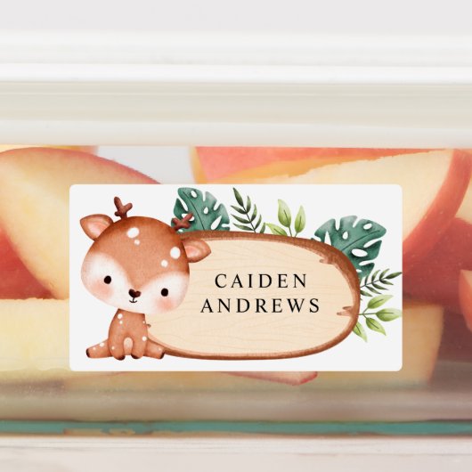 Baby Animal Wood Slice Labels (Aangebracht)