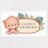 Baby Animal Wood Slice Labels (Design 2)