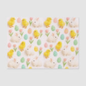  Baby Animals and Easter Eggs Pattern  Tissuepapier (Voorkant)