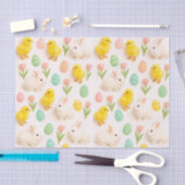  Baby Animals and Easter Eggs Pattern  Tissuepapier (Craft)