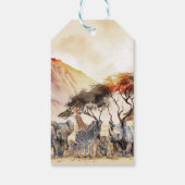 Baby Animals Baby shower voorkeursmerk Cadeaulabel (Achterkant)