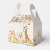 Baby animals boho arch baby shower bedankt bedankdoosjes (Achterkant)