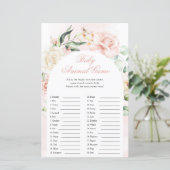 Baby Animals Boy Blue Elephant Baby shower Game (Staand voorkant)