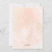 Baby Animals Carrousel Peach Baby shower Invitatio Kaart (Achterkant)